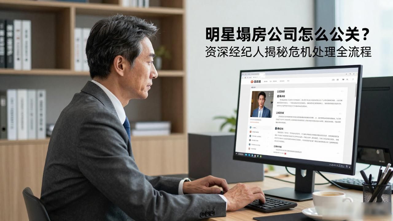 明星塌房公司怎么公关？资深经纪人揭秘危机处理全流程